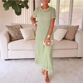 Conjunto Riviera™ com Vestido e Sobreposição Vazada em Crochê / A elegância que Você Merece esta Aqui!